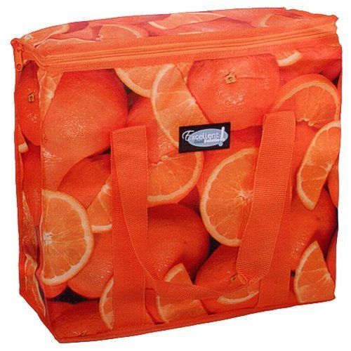 Excellent Cool Solutions 16L Orange Printed Cooler Bag - 3900361