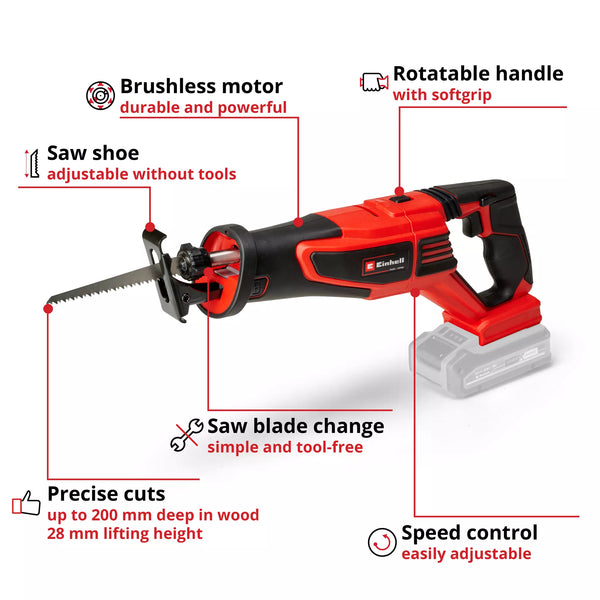 EINHELL 18V 200MM PRO RECIP SAW - 572347