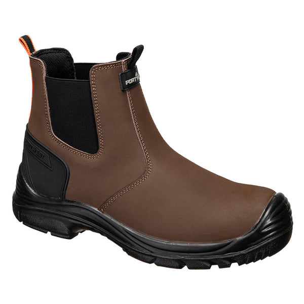 Portwest FV02 Steel Action Nubuck Dealer Boot Brown/Black