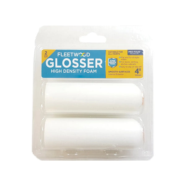 Fleetwood 4inch Glosser Foam Sleeve 2pk - 780079