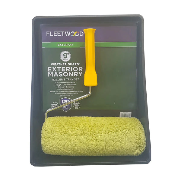 Fleetwood 9inch Premium Exterior Masonry Roller & Tray Set - 780092