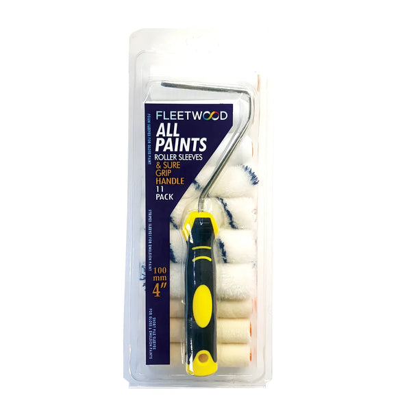 Fleetwood All Paint Roller Set 10 Sleeves 4inch - 780053