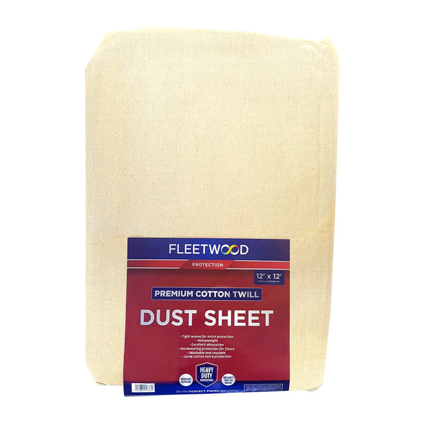 Fleetwood Premium Cotton Dust Sheet 12 x 12