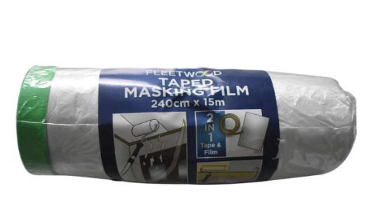 Fleetwood Taped Masking Film 240cm x 15m - 7900302