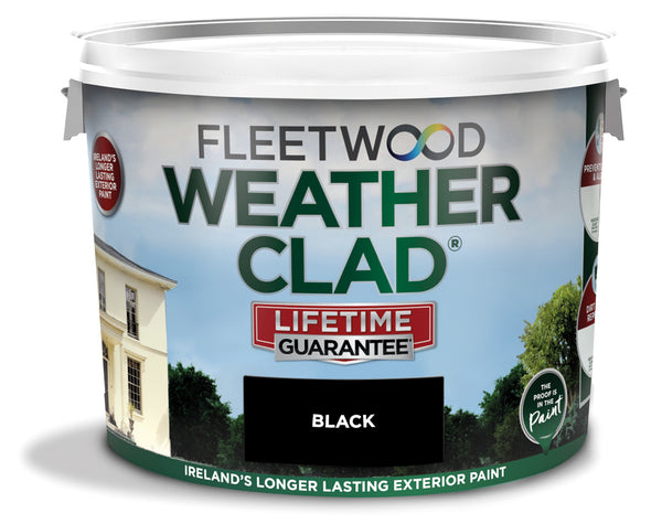 Fleetwood Weatherclad Smooth Masonry 10L in Black - 75708