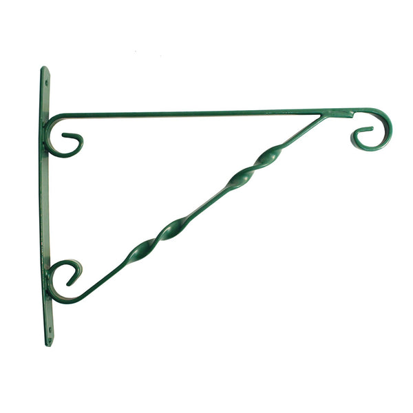 Blossom Hanging Basket Bracket 14 inch in Green - 3950390