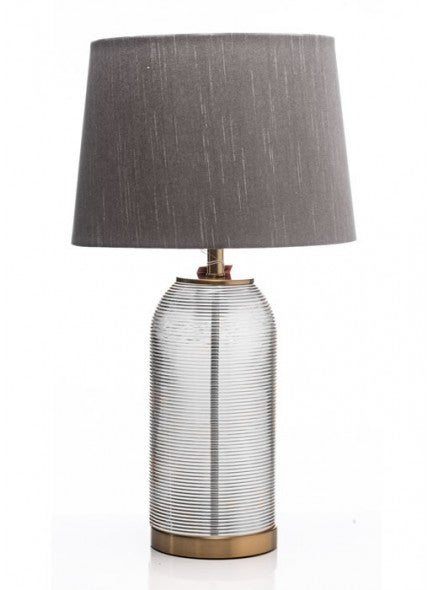 The Grange Collection Amber Glass Table Lamp - 630024