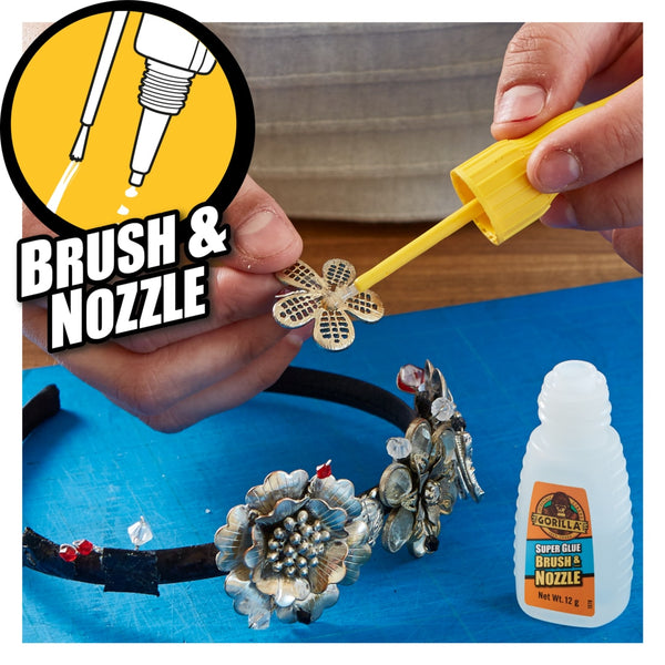 Gorilla Super Glue Brush & Nozzle 12g - 8000855
