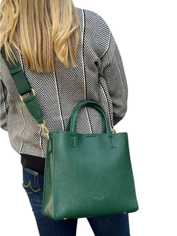 DAVID JONES DK GREEN LARGE BAG - 721783