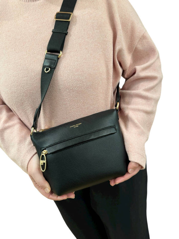 DAVID JONES MULTI POCKET SHOULDER BAG