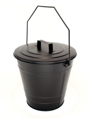 Home Collection 27cm Striped Ash Bucket With Lid - 640814