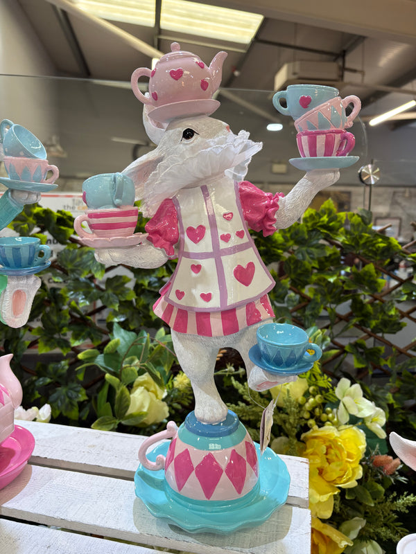 CERAMIC JUGGLING GIRL RABBIT - 645435