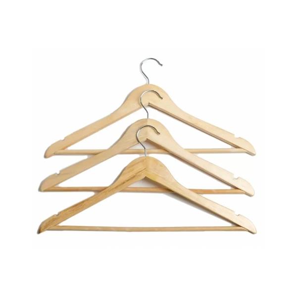 3PCE WOODEN HANGER SET - 6441084