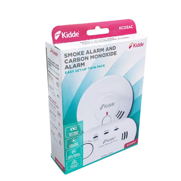Kidde Smoke and Carbon Monoxide Alarm Twin Set - 642134
