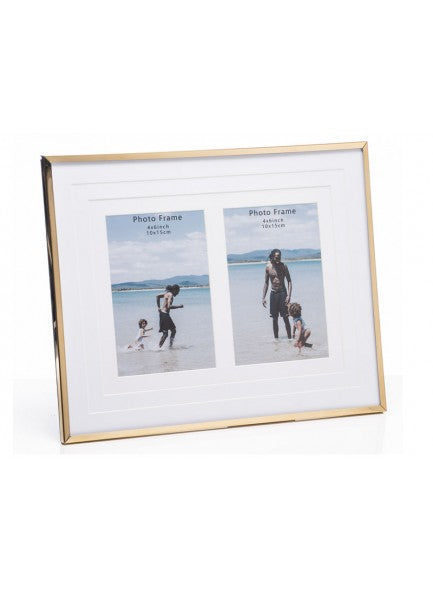 The Grange Collection Gold Mounted Double Photo Frame - 641387