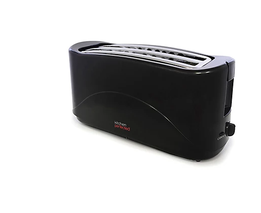 Kitchen Perfected 4 Slot Toaster White/Black - 61225