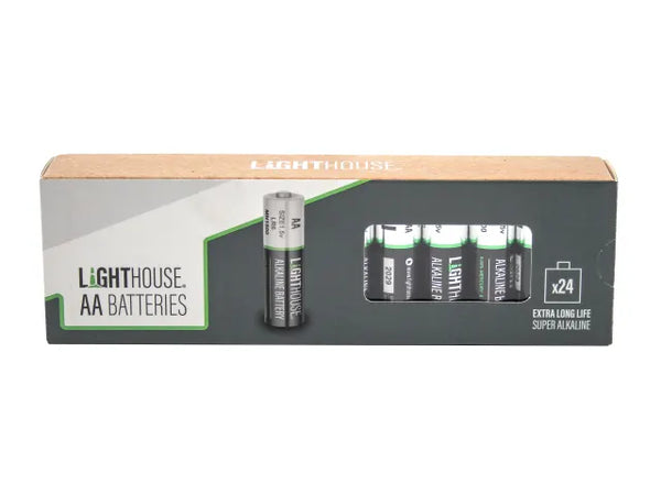 Lighthouse AA Alkaline Batteries (Pack 24) - 6201345