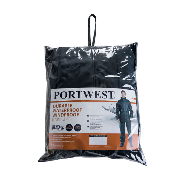 Portwest L450 Sealtex Essential Rainsuit - Navy