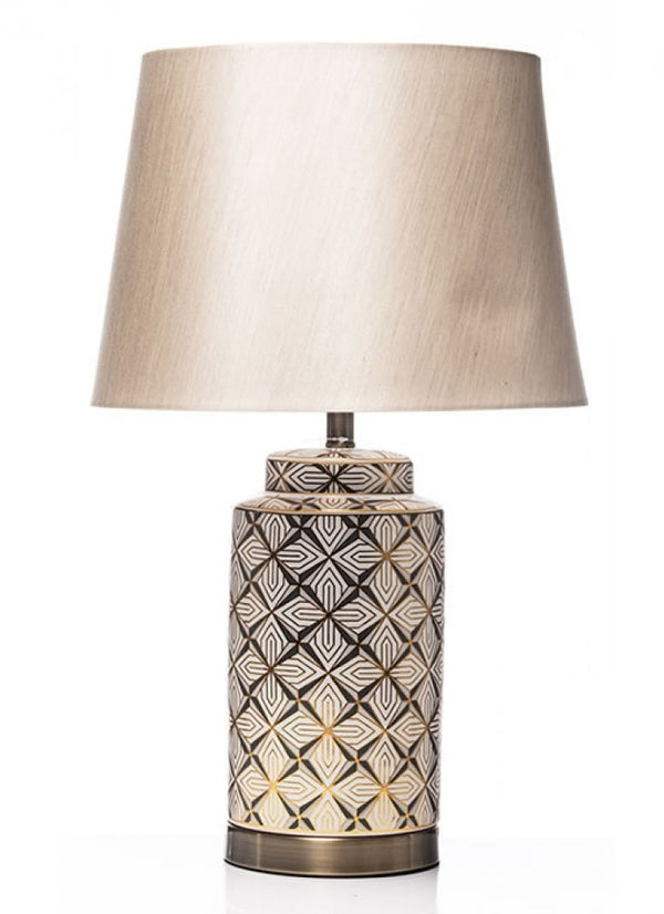 The Grange Collection Ceramic Lamp Gold Mosaic - 630011