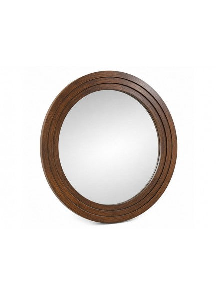 The Grange Collection Brown Round Mirror - 640705