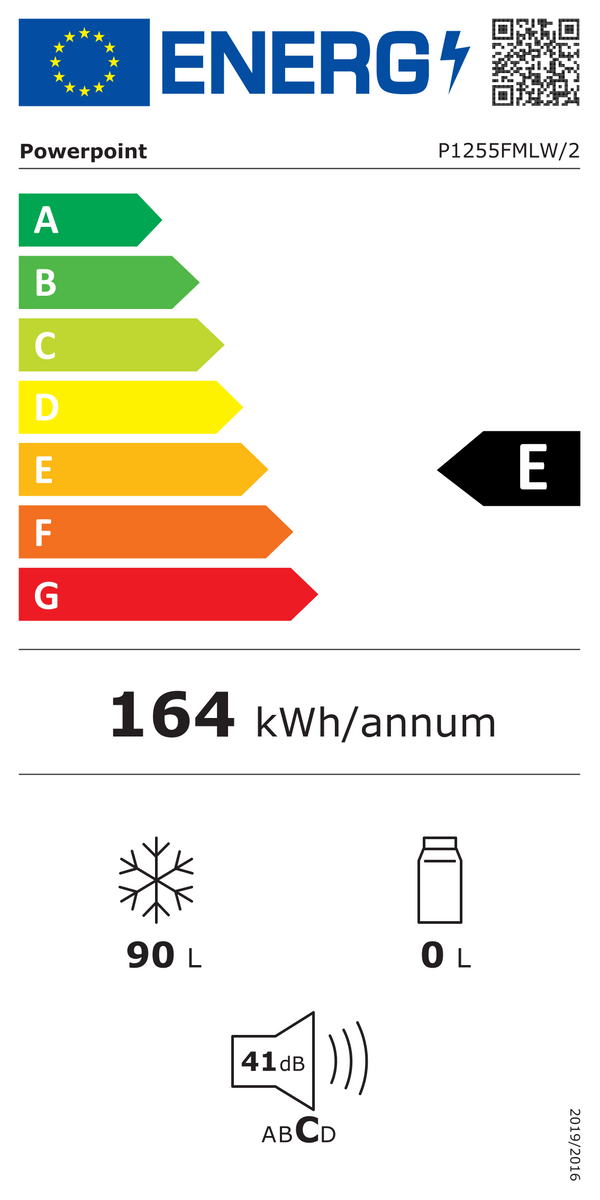POWERPOINT P1255FMLWE 55cm UTC FREEZER - 61952