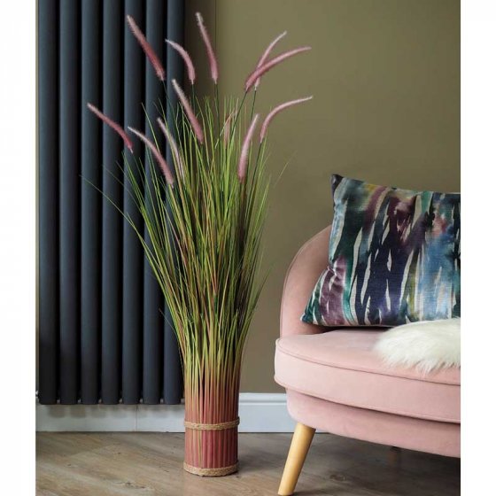 Lilac Grass Tails Faux Bouquet - 398104