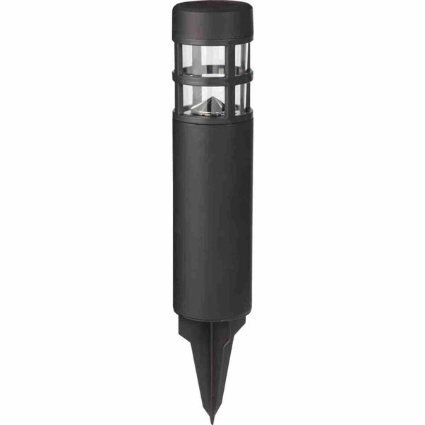 Lumineo Black Bollard Solar Stake Lights Set of 4 - 39741