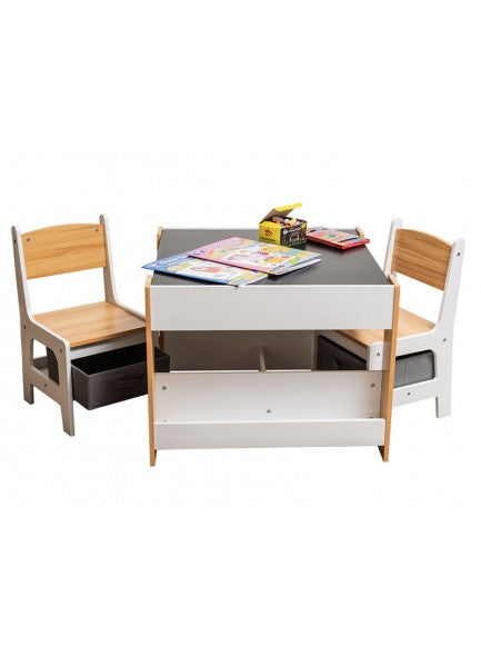 The Grange Collection Children's Reversible Play Table with 2 Chairs - 64623