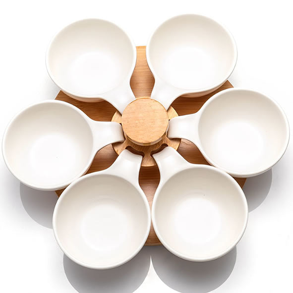 Medium Ceramic Dip Set With Turntable - 644251