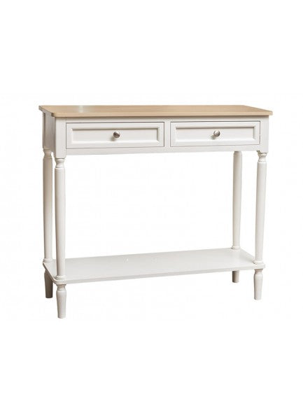 The Grange Collection Ivory & Oak Console Table - 641246