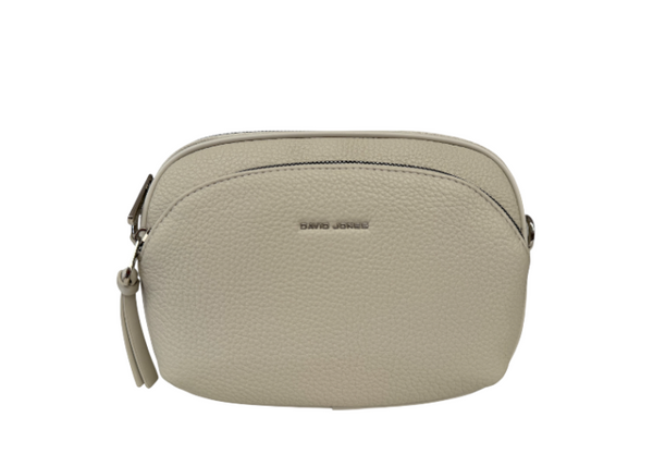 DAVID JONES IVORY TWIN POCKET X-BODY BAG - 721730