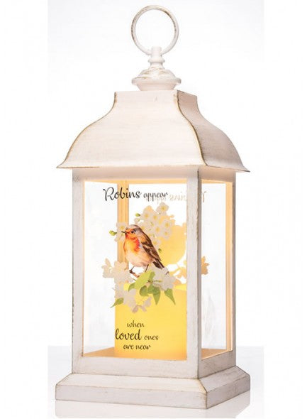 The Grange Collection White Robin Lantern - 631001