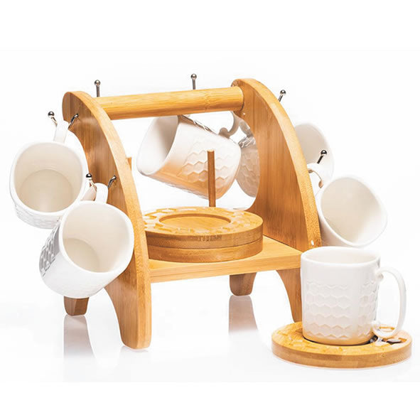 Newgrange Ceramic Honeycomb 4pc Espresso Set - 647728