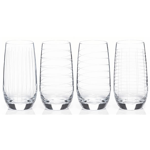 Newgrange Clear Cut Hiball Glasses 4pk - 6463005