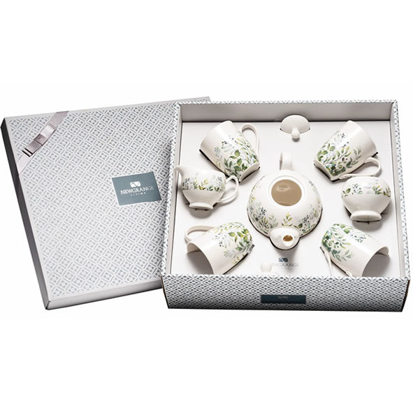 Newgrange Green Floral Bone China Tea Set - 644525