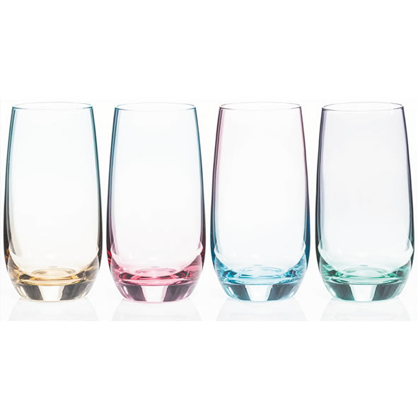 Newgrange Lustre Hi Ball 2-Tone Glass Set (4) - 6417100