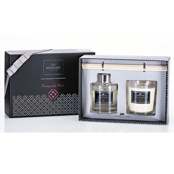 Newgrange Pomegranate Candle & Diffuser Set - 6401512