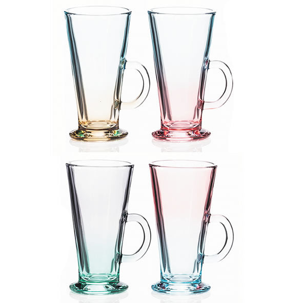 Newgrange Two Tone Lustre Latte Glass (4) - 6427100