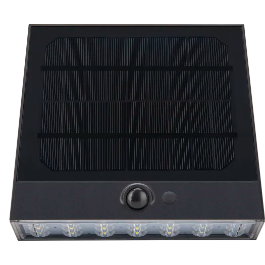 LUCECO STEALTH 7W SOLAR WALL LIGHT W/PIR - 622842