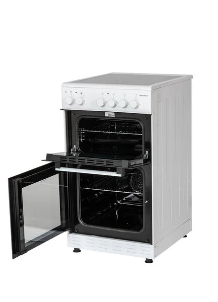 PowerPoint 50cm Double Cavity Oven with Ceramic Hob - 6150