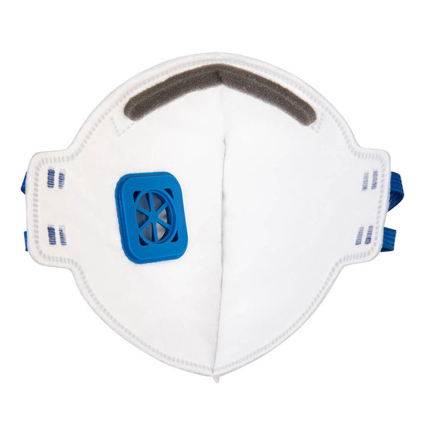 Portwest P251 - FFP2 Valved Fold Flat Respirator (20 Pack) - 67745
