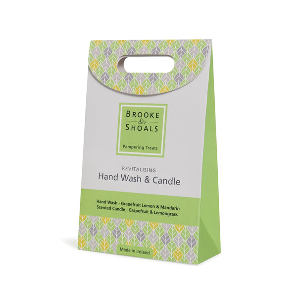 Brooke & Shoals Wellness Pampering Set: Revitalising Hand Wash & Candle - 649451