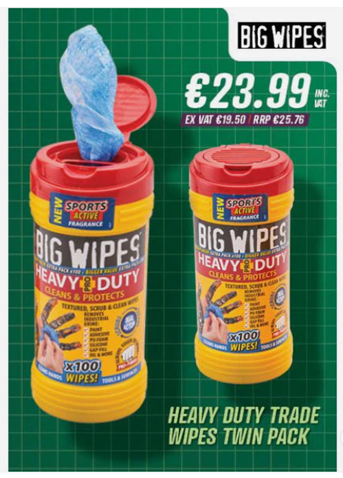 BIG WIPES HEAVY DUTY TWIN PACK - 6700065