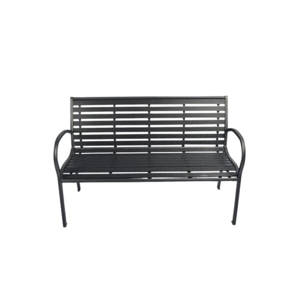 Polywood Slatted Black Bench - 3900473