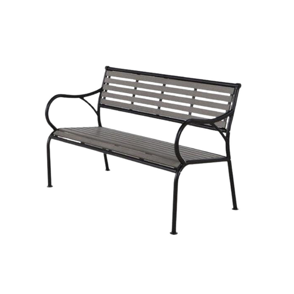Polywood Slatted Grey Bench - 3900469