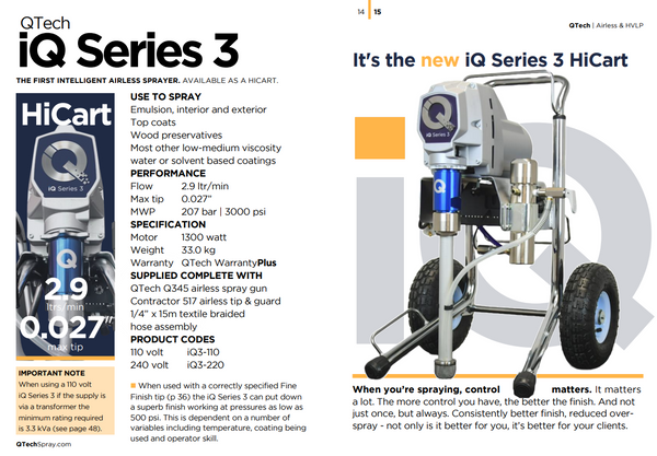 QTech iQ Series 3 Airless Paint Sprayer - 780248