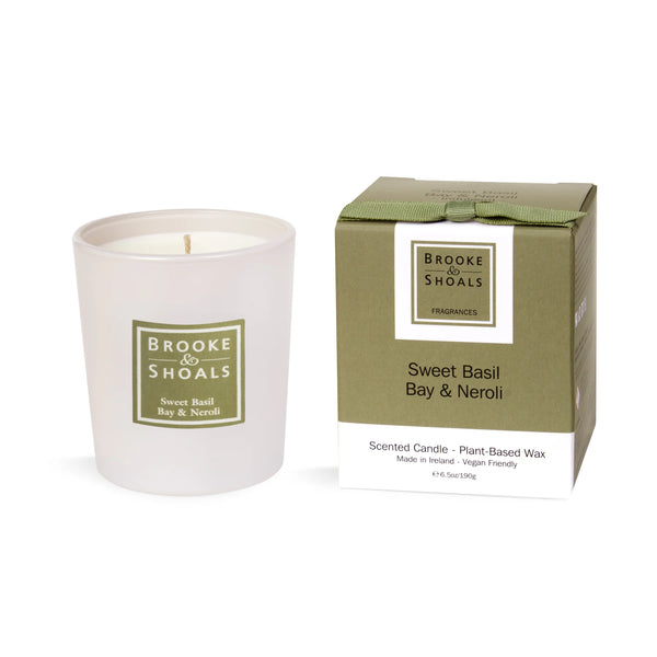Brooke & Shoals Scented Candle - Sweet Basil, Bay & Neroli - 649442