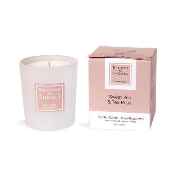 Brooke & Shoals Scented Candle Sweet Pea & Tea Rose - 649440