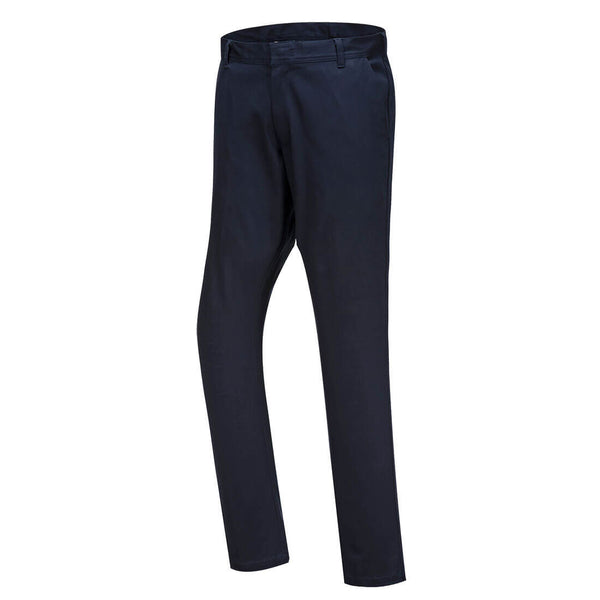 Portwest S232 Stretch Slim Chino Trousers Navy
