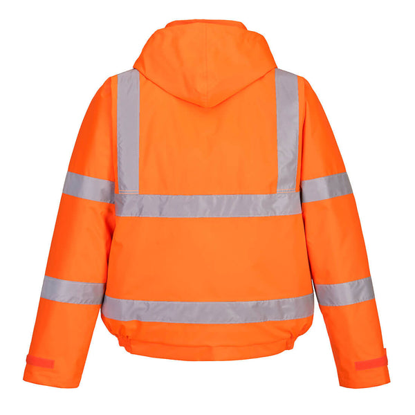Portwest S463 Hi-Vis Winter Bomber Jacket Orange